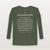 Galatians 2:20 KJV Christian Long Sleeve Tee (Classic) - Military Green
