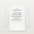 Psalm 107:1 KJV Christian Long Sleeve Tee (Classic) - White