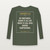 James 1:2 KJV Christian Long Sleeve Tee (Vintage) - Military Green