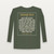 Isaiah 43:2 KJV Christian Long Sleeve Tee (Vintage) - Military Green