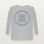 Philippians 4:19 KJV Christian Long Sleeve Tee (Round Badge) - Heather Gray