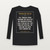 Psalm 23:4 KJV Christian Long Sleeve Tee (Vintage) - Black