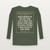 Philippians 1:6 KJV Christian Long Sleeve Tee (Vintage) - Military Green