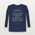 Isaiah 53:5 KJV Christian Long Sleeve Tee (Classic) - Navy