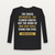 Isaiah 40:8 KJV Christian Long Sleeve Tee (Bold Type) - Black