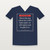 Psalm 118:24 KJV Christian V-Neck Tee (Framed) - Navy