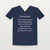 Psalm 100:4 KJV Christian V-Neck Tee (Classic) - Navy