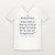 Romans 8:31 KJV Christian V-Neck Tee (Classic) - White