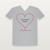 1 Thessalonians 5:17 KJV Christian V-Neck Tee (Heart) - Heather Gray