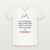1 Thessalonians 5:18 KJV Christian V-Neck Tee (Mountain) - White