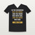 John 1:1 KJV Christian V-Neck Tee (Bold Type) - Black