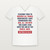 Matthew 28:20 KJV Christian V-Neck Tee (Bold Type) - White