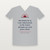 1 Corinthians 15:57 KJV Christian V-Neck Tee (Sunrise) - Heather Gray