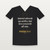 Proverbs 10:12 KJV Christian V-Neck Tee (Cross) - Black