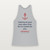 1 Peter 5:7 KJV Christian Women's Racerback Tank (Anchor) - Heather Gray