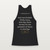 1 Corinthians 13:13 KJV Christian Women's Racerback Tank (Typewriter) - Black