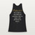 Psalm 103:8 KJV Christian Women's Racerback Tank (Script) - Black