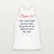 Psalm 121:7 KJV Christian Women's Racerback Tank (Script) - White
