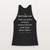 Proverbs 31:10 KJV Christian Women's Racerback Tank (Classic) - Black