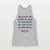 Psalm 28:6 KJV Christian Women's Racerback Tank (Cross) - Heather Gray