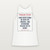 Psalm 73:24 KJV Christian Women's Racerback Tank (Vintage) - White