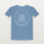 Psalm 118:6 KJV Christian Youth Tee (Round Badge) - Heather Blue