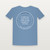 Psalm 92:5 KJV Christian Youth Tee (Round Badge) - Heather Blue