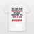 Lamentations 3:24 KJV Christian Youth Tee (Bold Type) - White