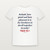 Psalm 133:1 KJV Christian Youth Tee (Cross) - White