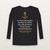1 Thessalonians 5:18 KJV Christian Youth Long Sleeve Tee (Anchor) - Black
