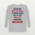 Isaiah 12:3 KJV Christian Youth Long Sleeve Tee (Bold Type) - Heather Gray
