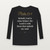 Psalm 54:4 KJV Christian Youth Long Sleeve Tee (Script) - Black