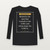 Jeremiah 17:7 KJV Christian Youth Long Sleeve Tee (Framed) - Black