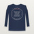 Psalm 95:5 KJV Christian Youth Long Sleeve Tee (Round Badge) - Navy