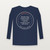 Romans 5:1 KJV Christian Youth Long Sleeve Tee (Round Badge) - Navy