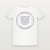 Psalm 24:1 KJV Christian Toddler Tee (Round Badge) - White