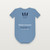 1 Thessalonians 5:16 KJV Christian Baby One Piece (Wheat) - Heather Blue