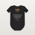 1 Peter 5:7 KJV Christian Baby One Piece (Wheat) - Black