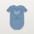 1 Corinthians 15:57 KJV Christian Baby One Piece (Heart) - Heather Blue