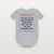 Psalm 34:7 KJV Christian Baby One Piece (Vintage) - Heather Gray