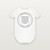 Proverbs 11:25 KJV Christian Baby One Piece (Round Badge) - White