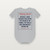 Isaiah 49:16 KJV Christian Baby One Piece (Vintage) - Heather Gray