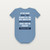 Psalm 89:16 KJV Christian Baby One Piece (Bold Type) - Heather Blue