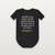 Philippians 2:11 KJV Christian Baby One Piece (Cross) - Black