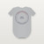 1 Thessalonians 5:16 KJV Christian Baby Bodysuit (Round Badge) - Heather Gray