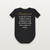 Proverbs 14:26 KJV Christian Baby Bodysuit (Script) - Black