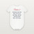 Psalm 5:2 KJV Christian Baby Bodysuit (Script) - White