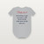 Psalm 56:11 KJV Christian Baby Bodysuit (Script) - Heather Gray