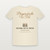 Prayers for the U.S.A. National Day of Prayer Christian Short Sleeve Tee with 1 Thessalonians 5:17 (Holiday Script) - Natural
