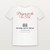 Prayers for the U.S.A. National Day of Prayer Christian Short Sleeve Tee with 1 Thessalonians 5:17 (Holiday Script) - White
